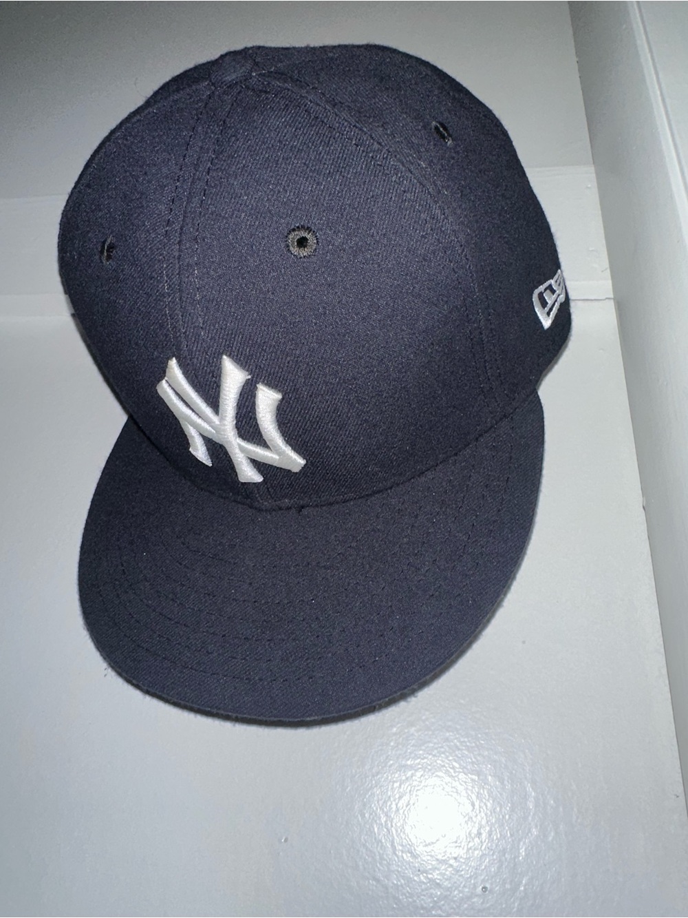 New Era Navy and White Yankees Fitted Cap